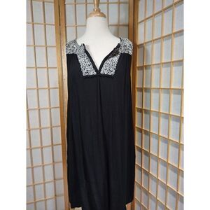 Half Moon Lg Embroidered Dress